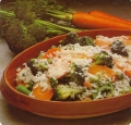 Rice with Carrots & Broccoli