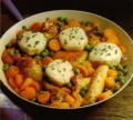 Skillet Chicken with Biscuit Dumplings
